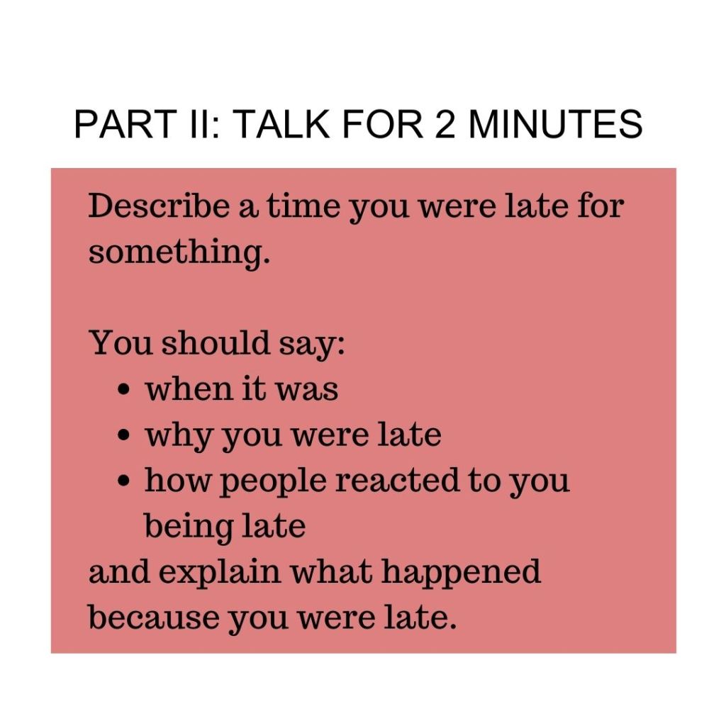 IELTS Speaking Topic :&nbsp;Time