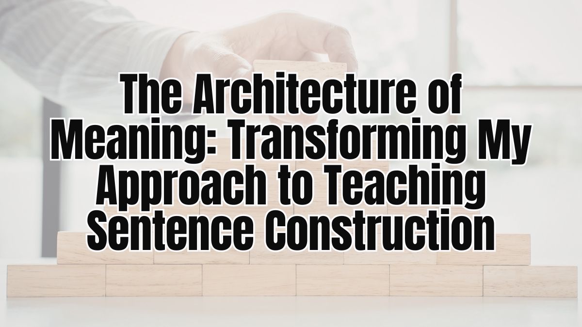 The Architecture of Meaning: Transforming My Approach to Teaching Sentence Construction